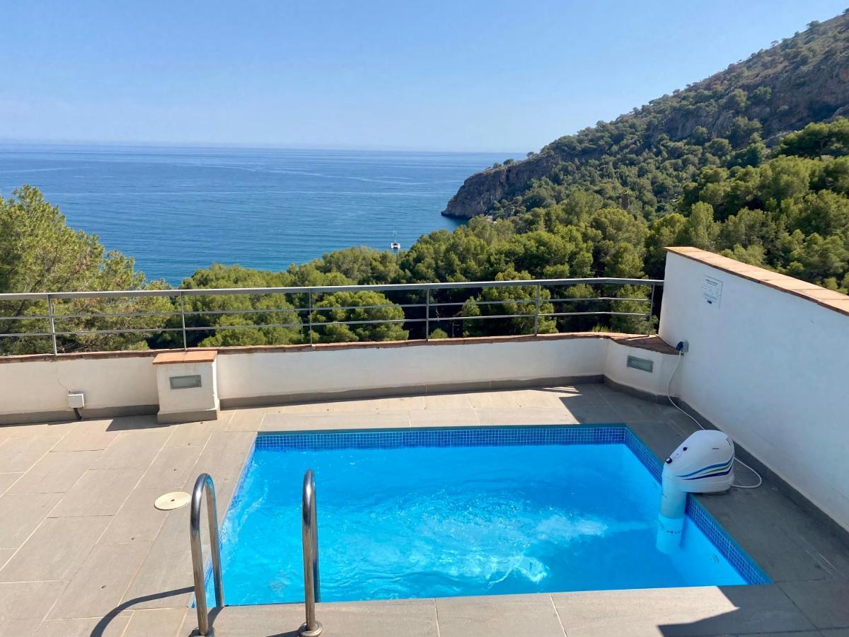 Sunny House With Great Sea Views, 3 Terraces, Private Heated Pool And Sauna 拉海瑞德拉 外观 照片